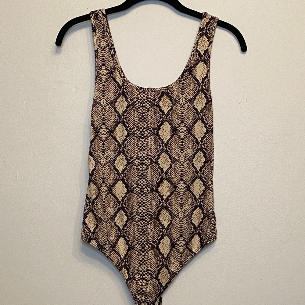 Snake Skin Pattern Bodysuit